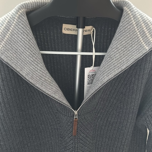 OBERMEYER Merino Wool LIMBER 1/2 ZIP SWEATER WOMEN'S - Picture 3 of 6